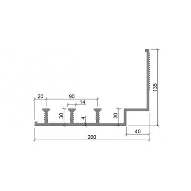 Гидрошпонка ДОС-УГЛ-200/40-3/30
