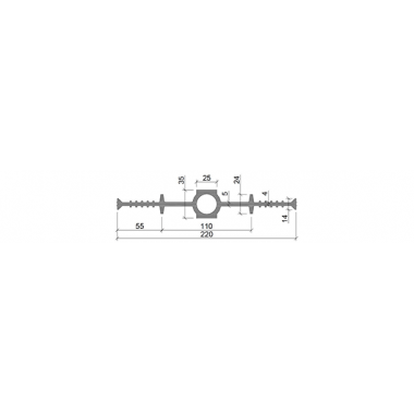 Гидрошпонка ДВ-220/25 (ПВХ-П)